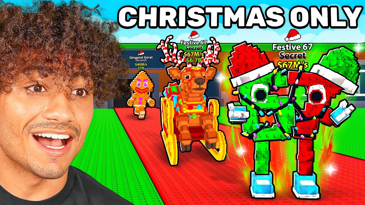 $0 To $1 TRILLION With CHRISTMAS ONLY Brainrots In Steal A Brainrot..