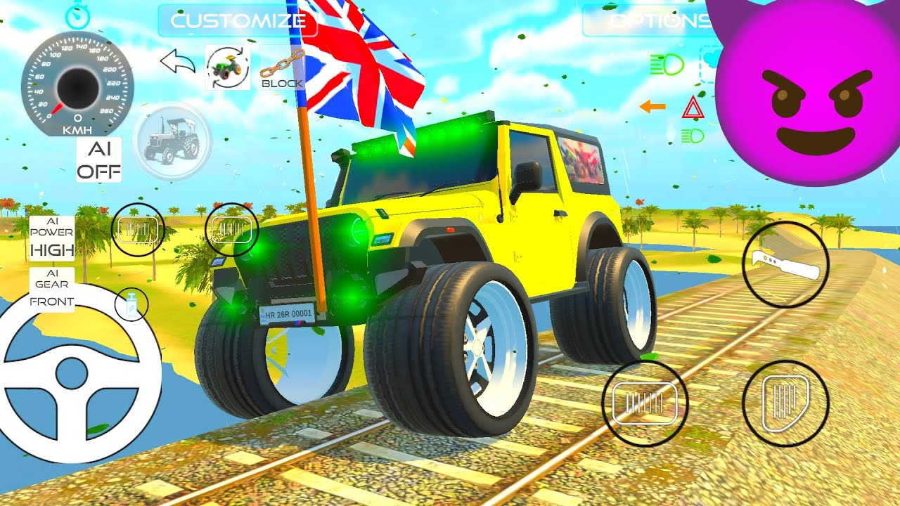 Modified New Thar 2026 😈 Kar Wala  [Gadi Wala Games] Indian Car Games Android Gameplay