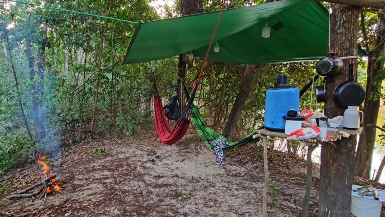 ACAMPAMOS NÁS MARGENS DO RIO CAUAMÉ NA AMAZÔNIA