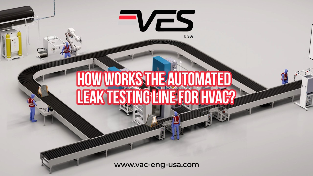 Automated Helium Leak Testing Line for HVAC Manufacturing | VES USA