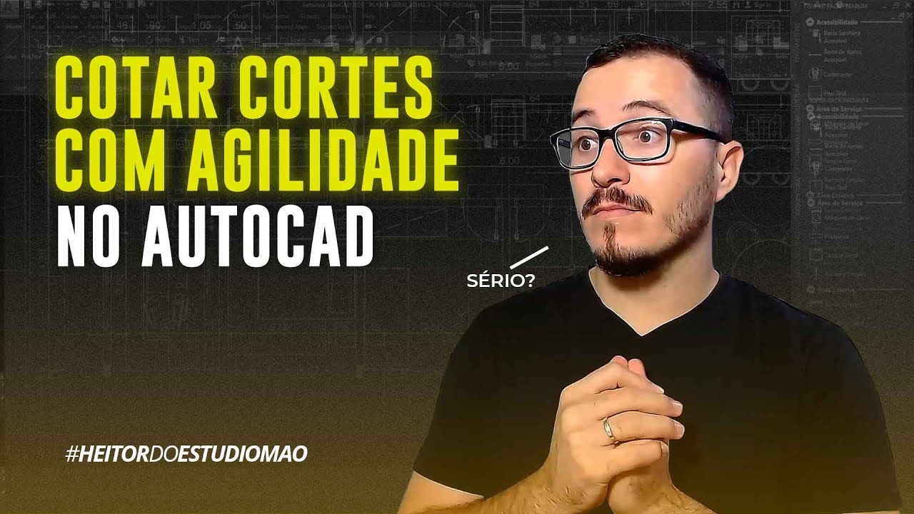 COMO COTAR CORTE NO AUTOCAD | #AUTOCAD #HEITODOESTUDIOMAO