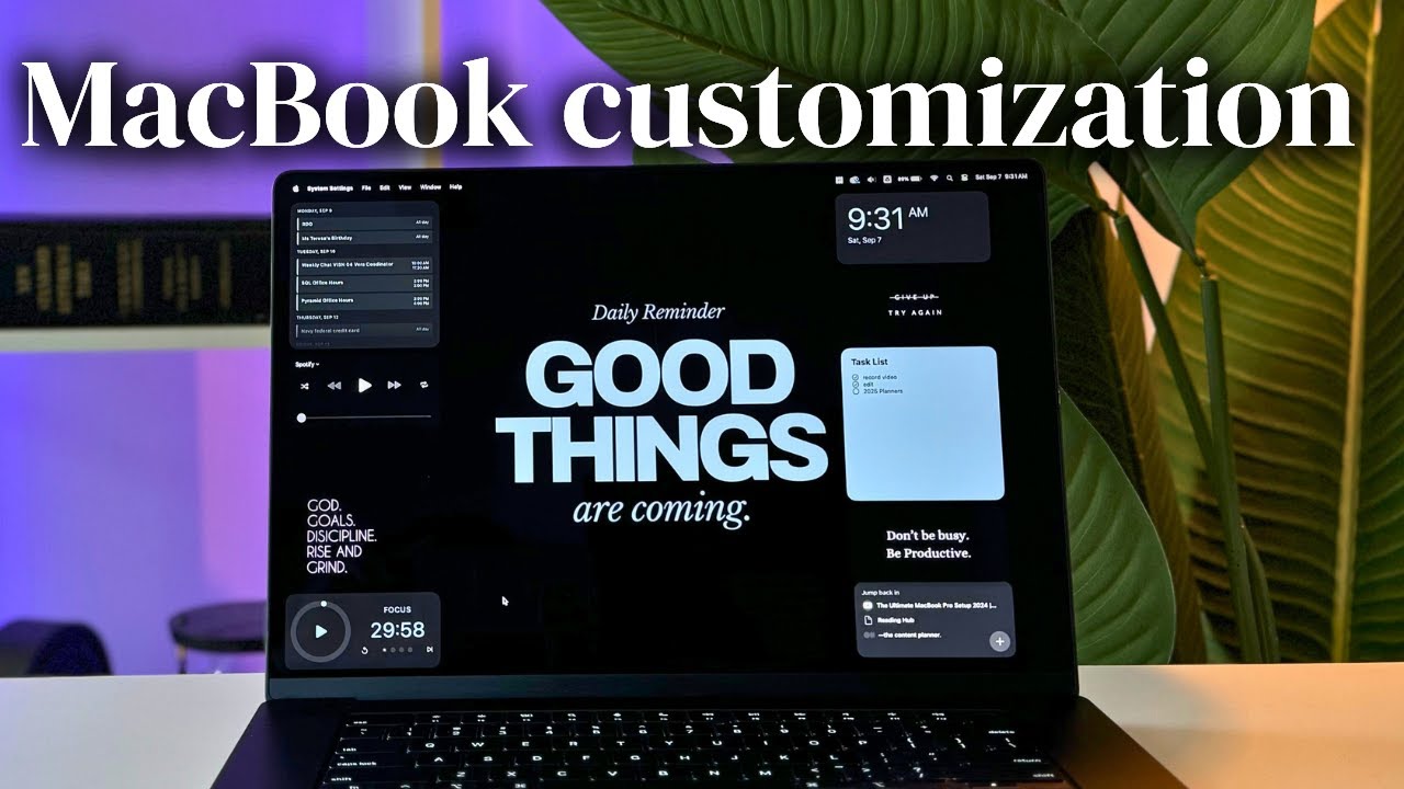 Оптимальная настройка MacBook для продуктивной работы в 2025 году | Настройки | Виджеты | Персона...