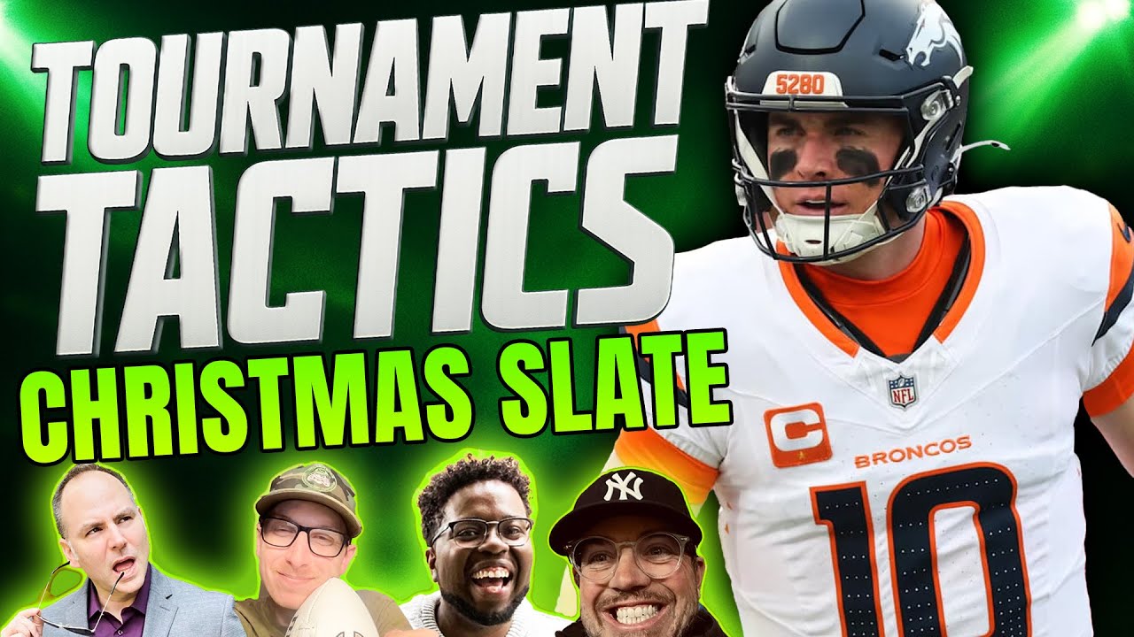 NFL Christmas DraftKings and FanDuel DFS Strategy and Picks | Tournament Tactics