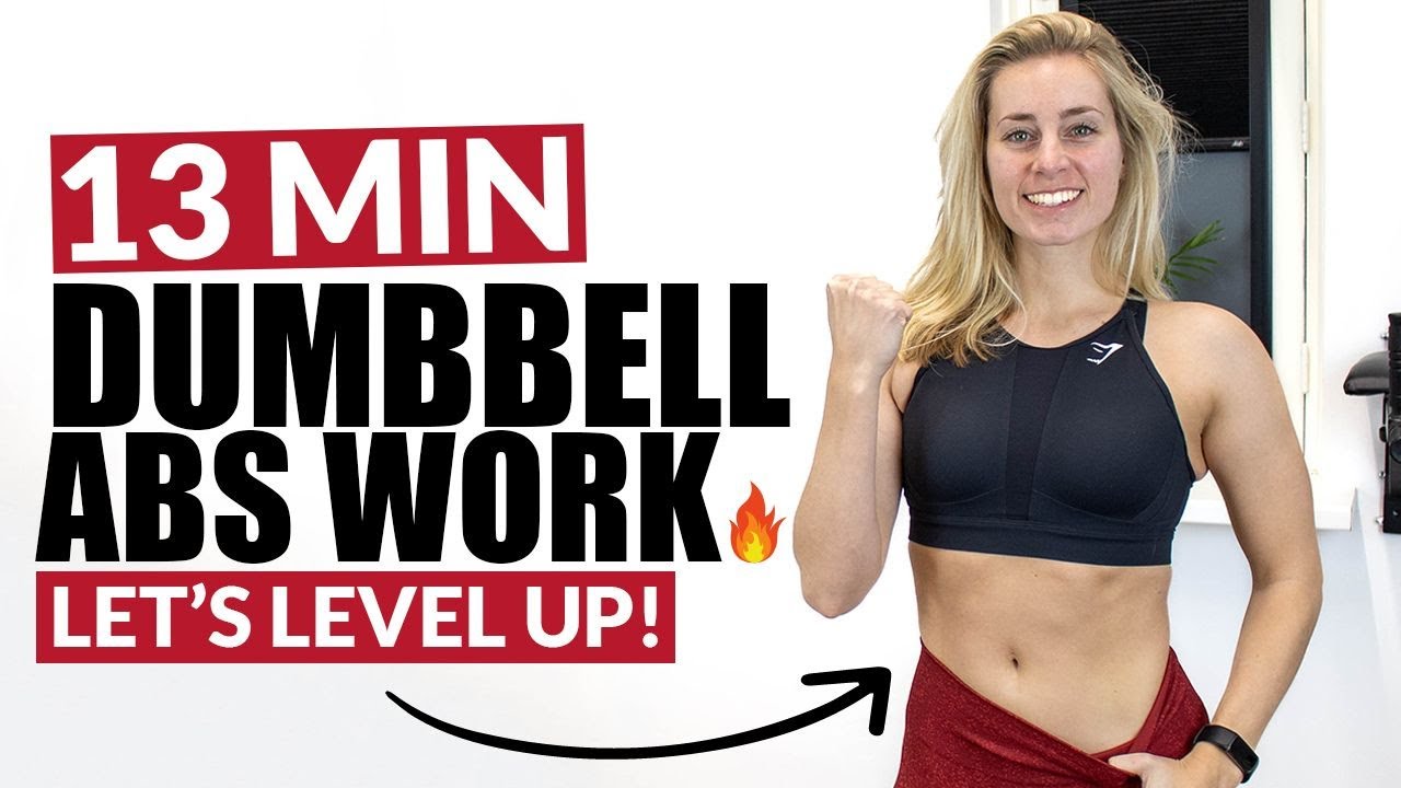 13 Minute Dumbbell Abs Workout | Total Core Burn 🔥