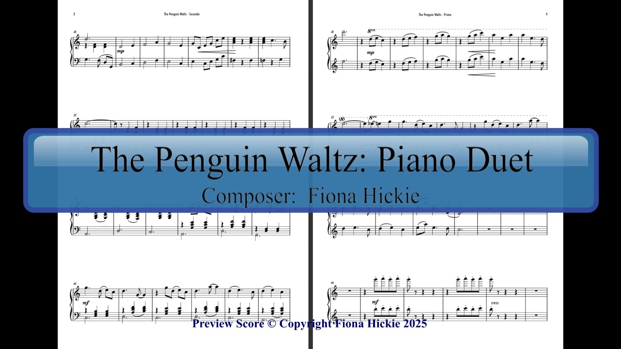 Penguin Waltz Extended Piano Duet