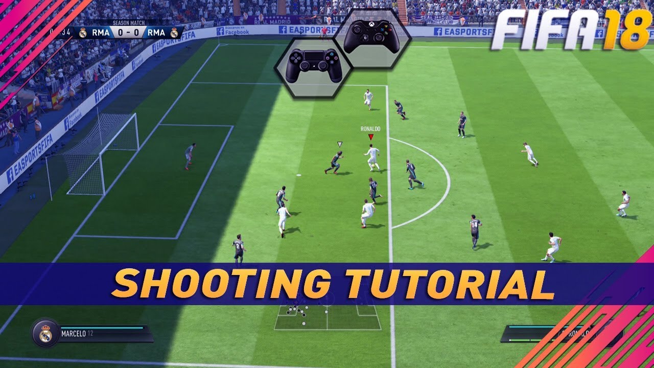 FIFA 18 SHOOTING TUTORIAL - HOW IMPROVE THE EFICIENCY OF THE DRIVEN SHOTS
