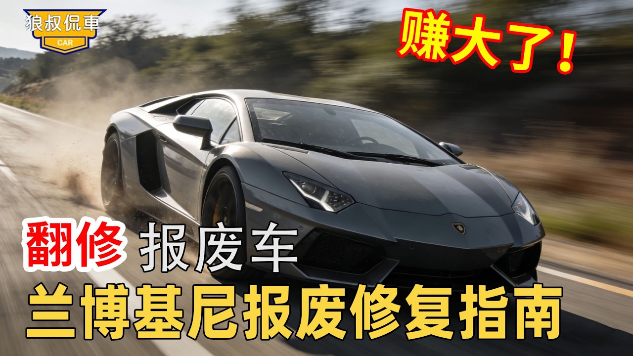 【修復蘭博基尼】老款蘭博基尼驚豔亮相，硬朗線條彰顯獨特魅力，為何是硬漢的傾心座駕？