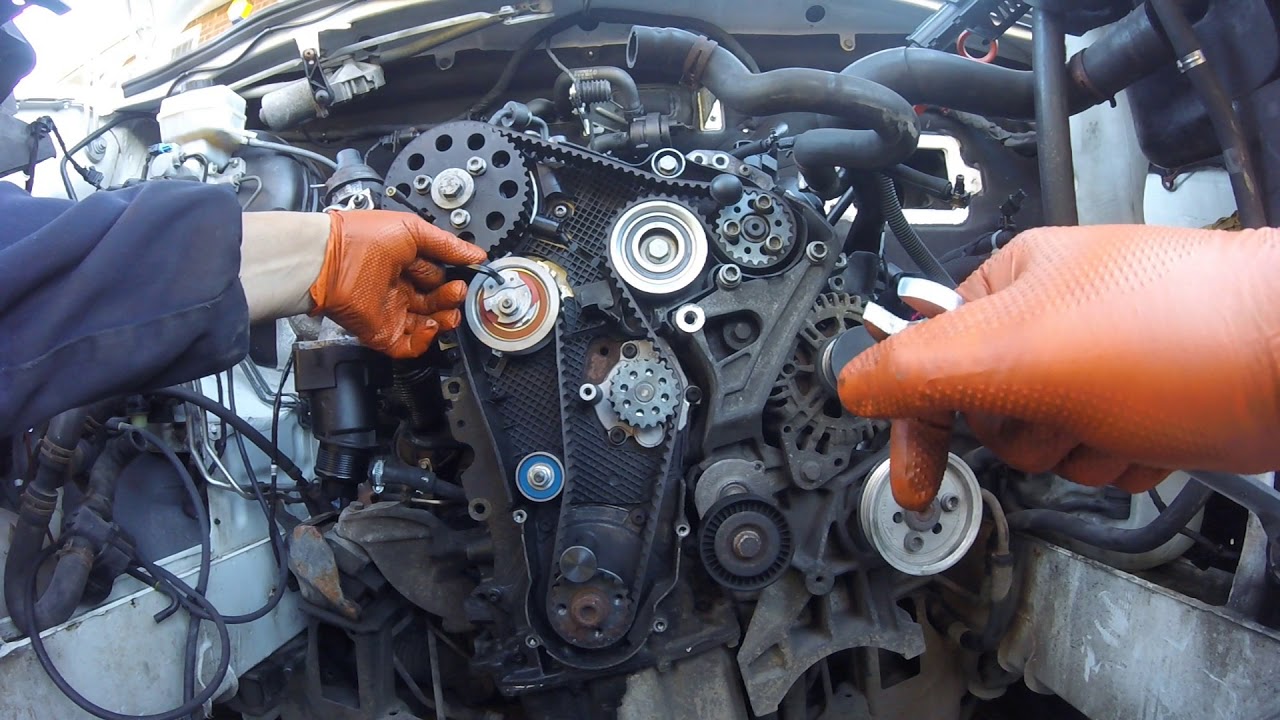 How to install a timing belt Volkswagen Crafter 2 0 tdi / Как установить  ГРМ VW Crafter 2 0 tdi