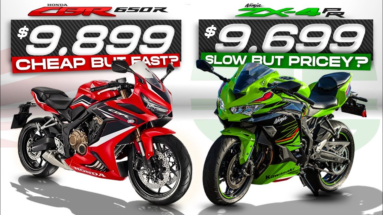 Kawasaki ZX-4RR против Honda CBR650R ┃ Почему бы просто не купить более быстрый CBR по той же цене?