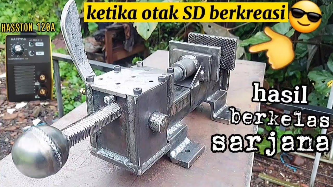 Karya amal😱cara buat ragum||catok sistem quick clamp dengan HASSTON 120 A