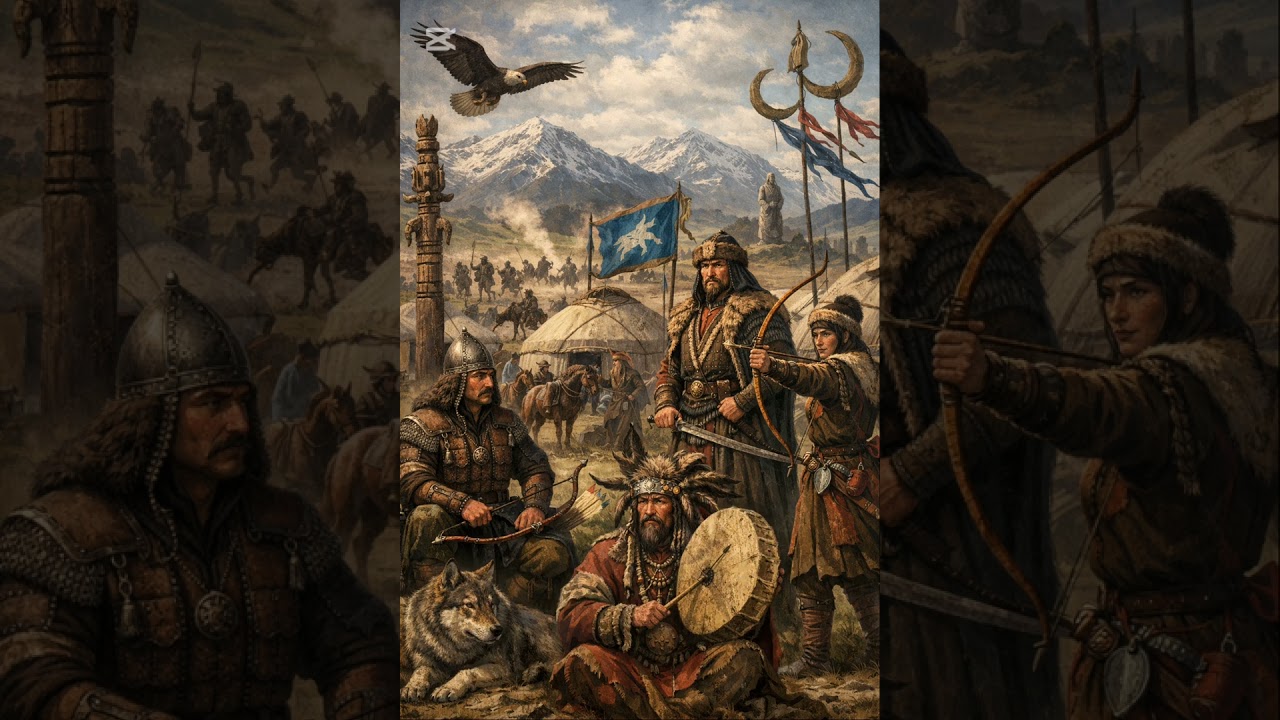 İslamiyet Öncesi Türk Devletleri  3 Dakikada (Şarkıyla Öğren!) Part 1 #sosyal #tarih #rap 