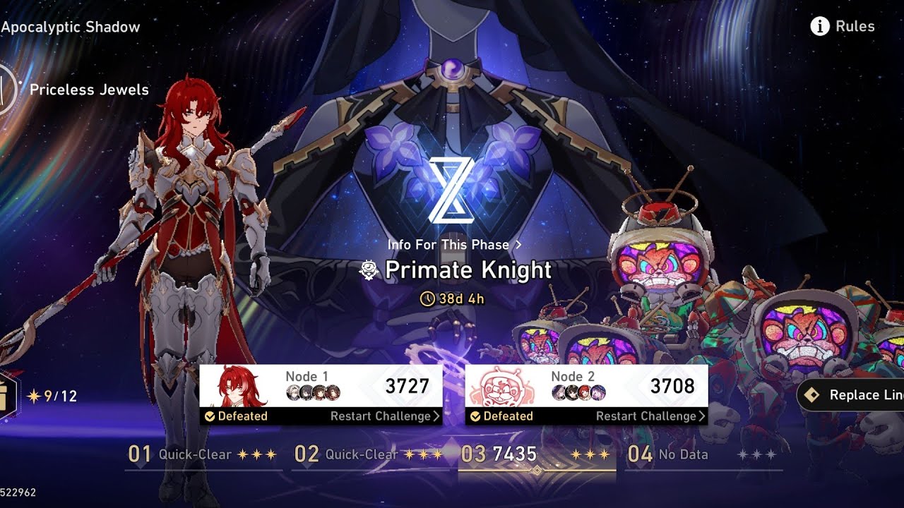 HSR Apocalyptic Shadow Primate Knight 3 + Team Build 