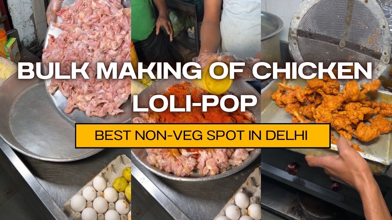 Chicken Lolipop Making in Bulk 😍