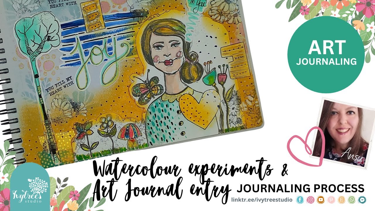 Watercolour experiments and art journal entry | Bible Journaling | Ivytree Studio