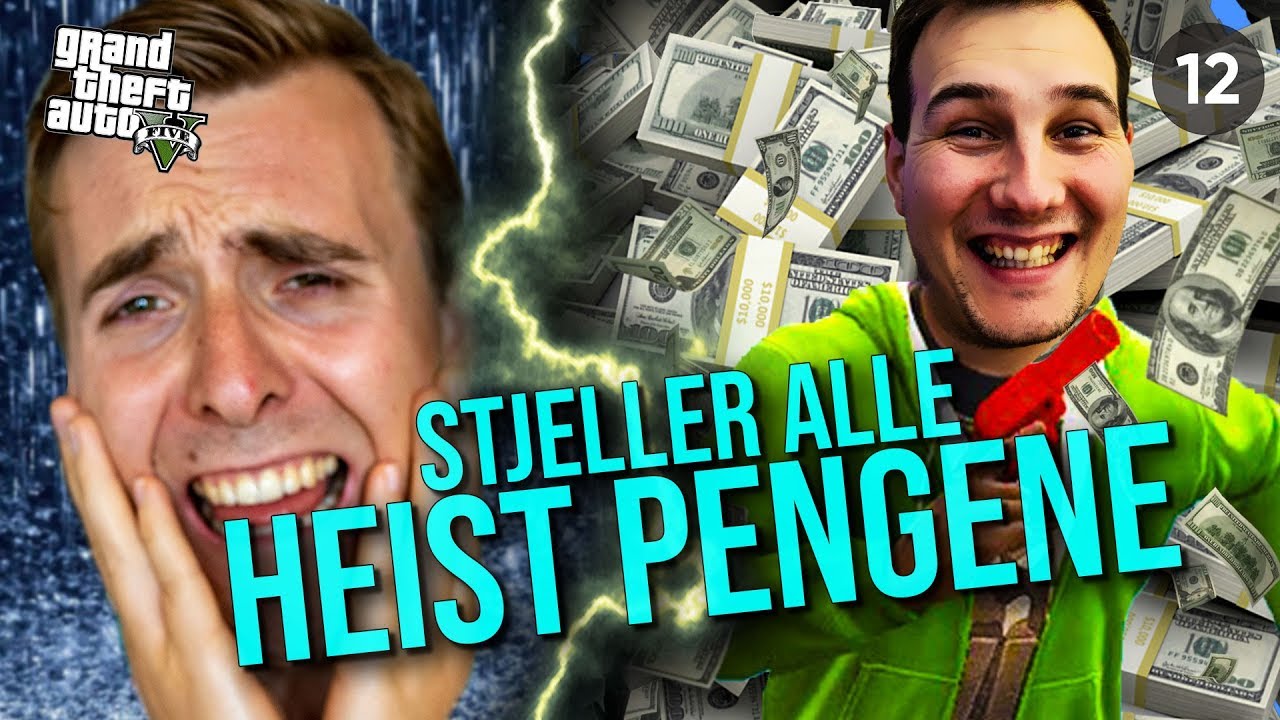 TAR ALLE PENGENE FRA HEISTET! 🤣 *Med Medlemmer* - GTA 5 Serie