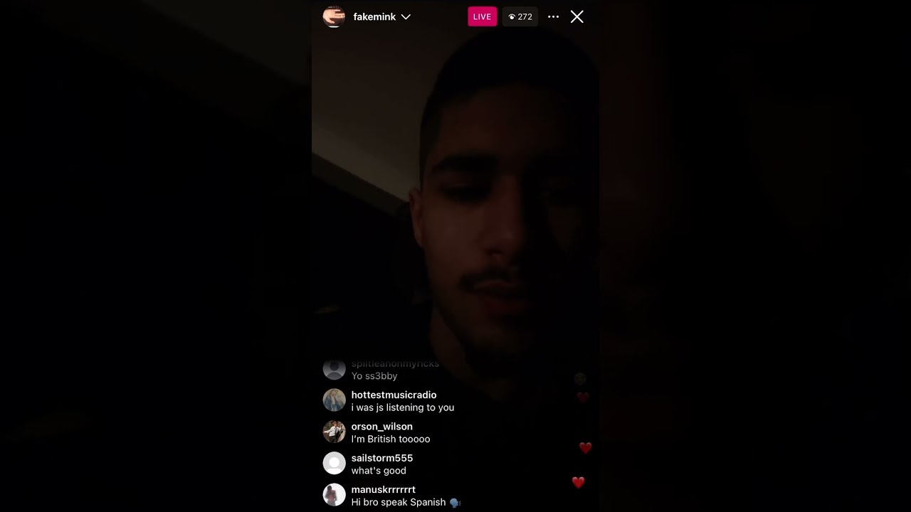 fakemink ig live