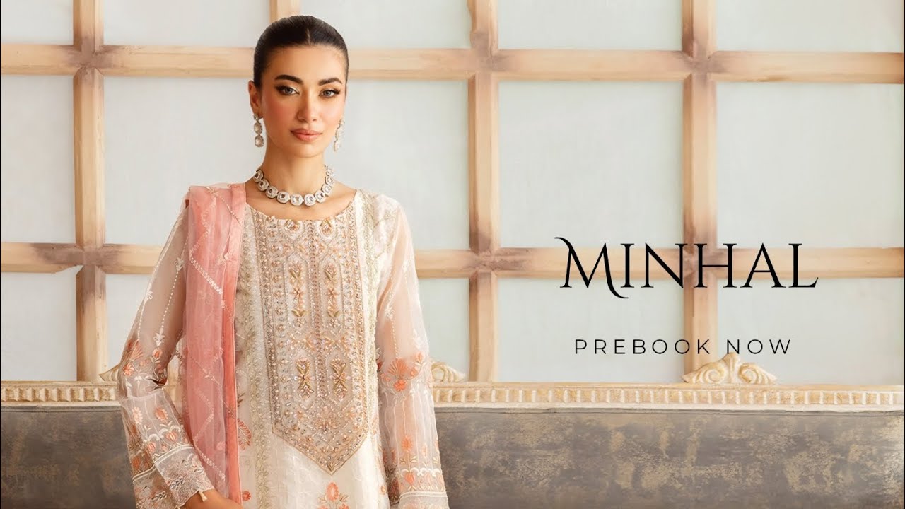 Ramsha Luxury Organza Unstitched Collection 2024 | Minhal Luxury Unstitched by Ramsha