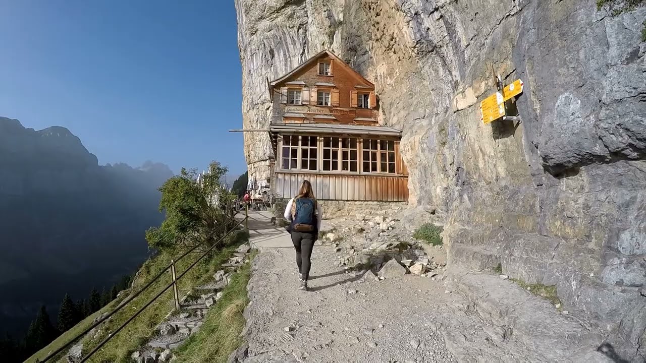 Wanderung zum Äscher Wildkirchli und auf den Schäffler - Alpstein, Schweiz.