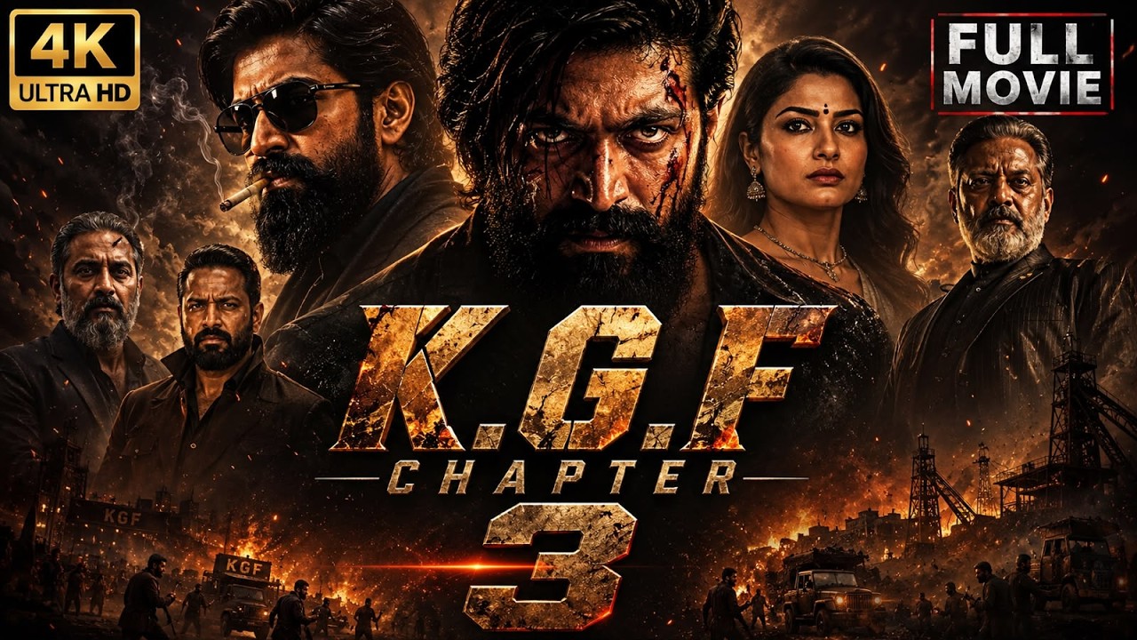 K.G.F CHAPTER 3 🔥 | Yash | Full Movie | 4K Ultra HD | Rocky Bhai Is Back!