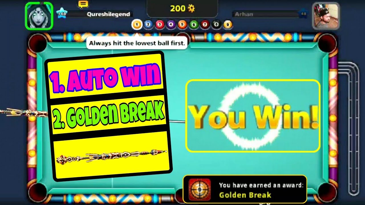 Auto win trick by Mechatronic cue 100% working golden break