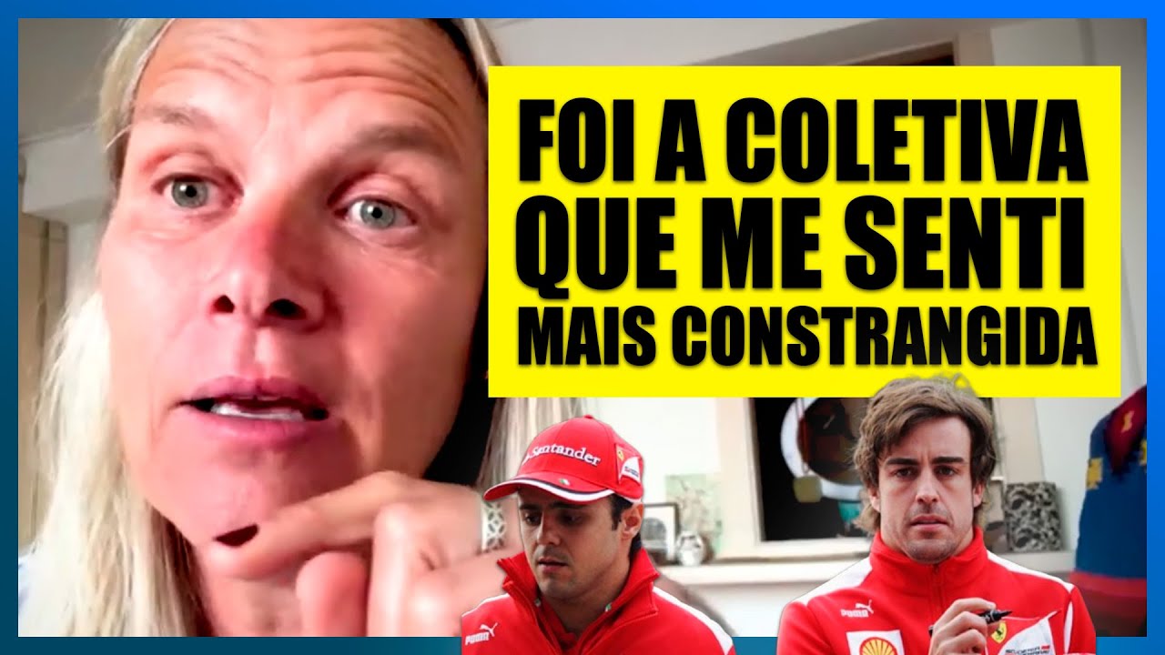 Mari Becker e o AMBIENTE p&oacute;s-&ldquo;FERNANDO IS FASTER THAN YOU&rdquo; com MASSA