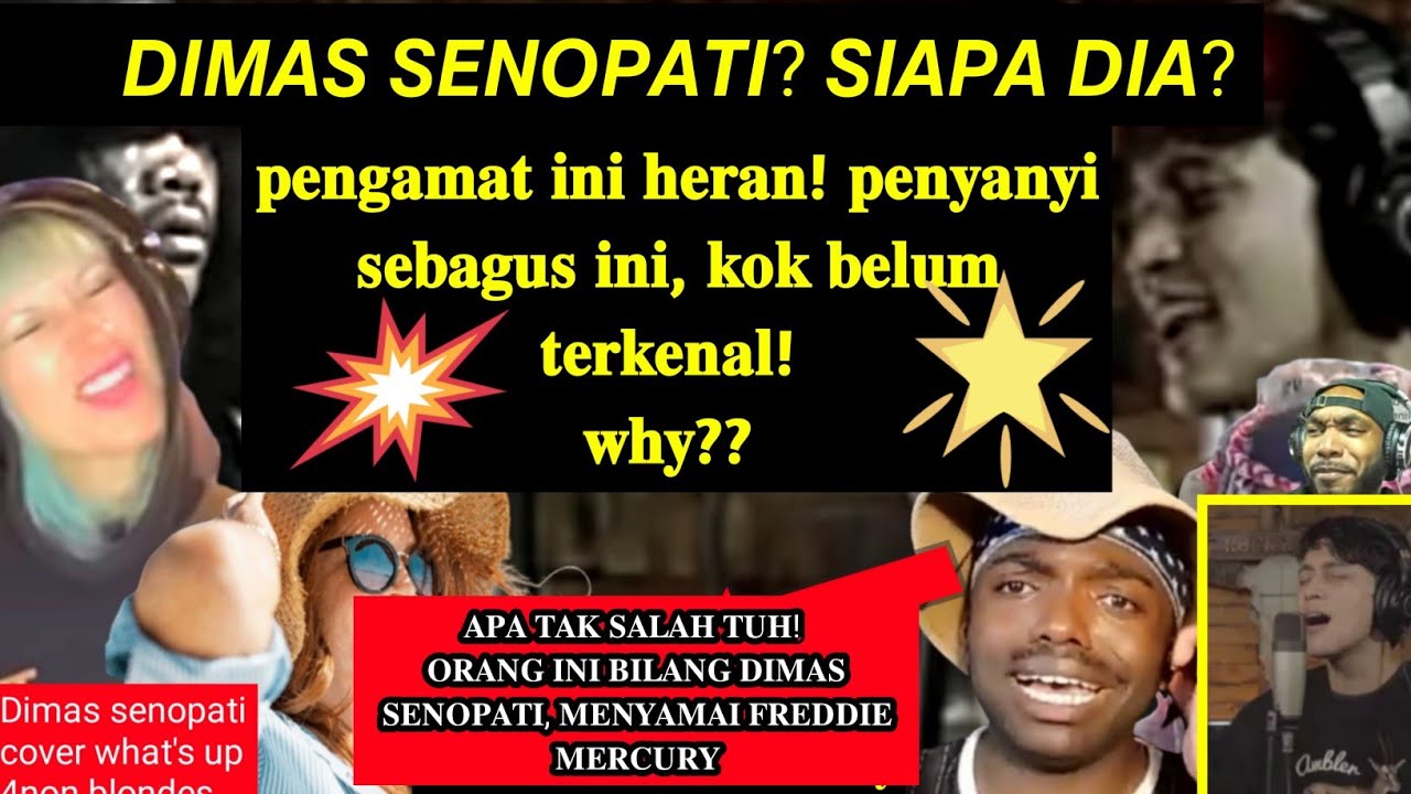 hebohhh! freddie mercury lewat!,,, di cover dimas senopati,, suaranya rock star kelas premium