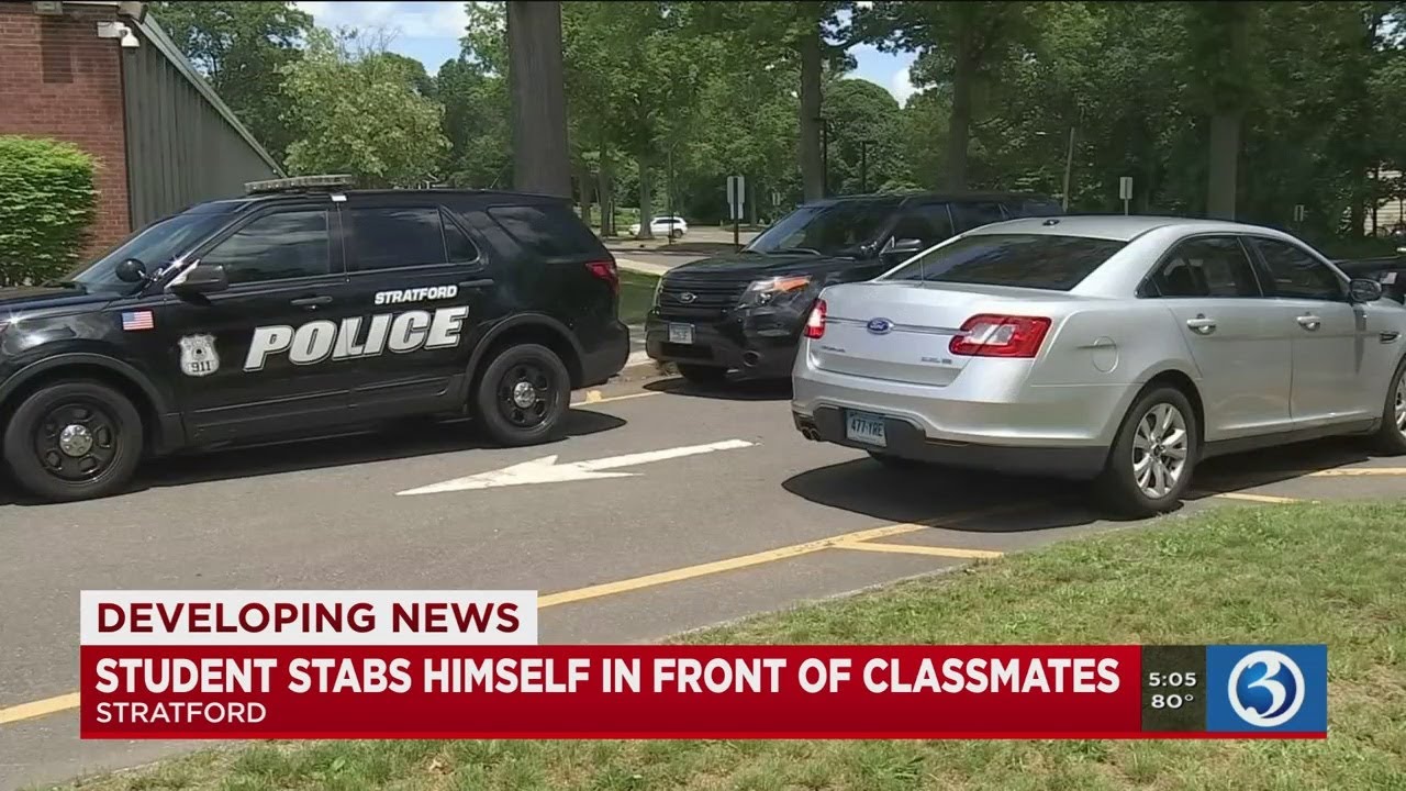 Video: High school student in stable condition after stabbing himself inside classroom