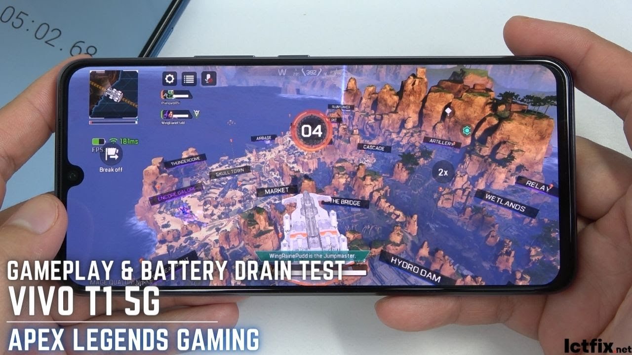 Vivo T1 5G Apex Legends Mobile Gaming test | Snapdragon 778G, 90Hz Display