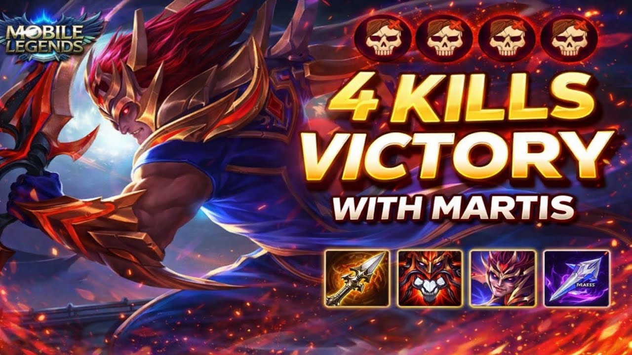 4 Kills Victory With MARTIS || #mobilelegends 