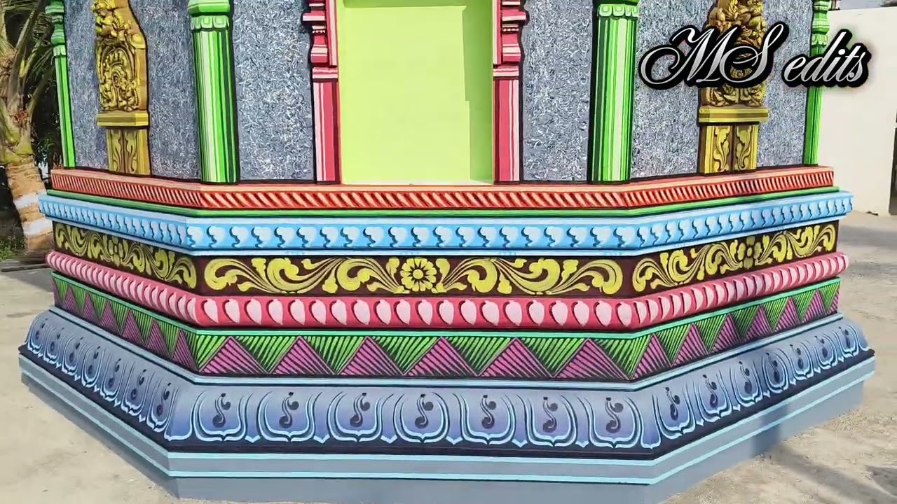 கோவில் பெயிண்டிங் 🎨🎨🎨 கொளத்தூர் பண்ணவாடி 🙏🙏 எல்லம்மாள் கோவில் 🙏🙏 my work 🖌️ 9788287305