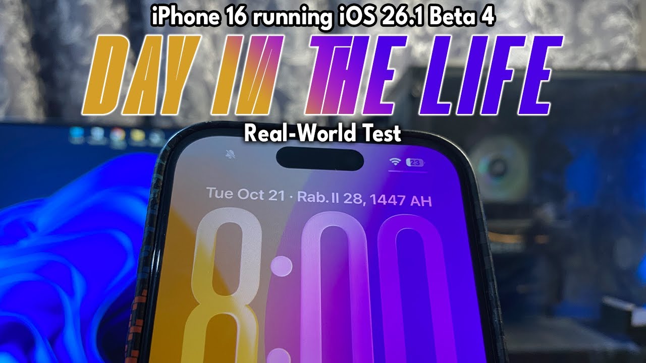 iOS 26.1 Beta 4 Real World Test ft. iPhone 16 (Day in the Life)