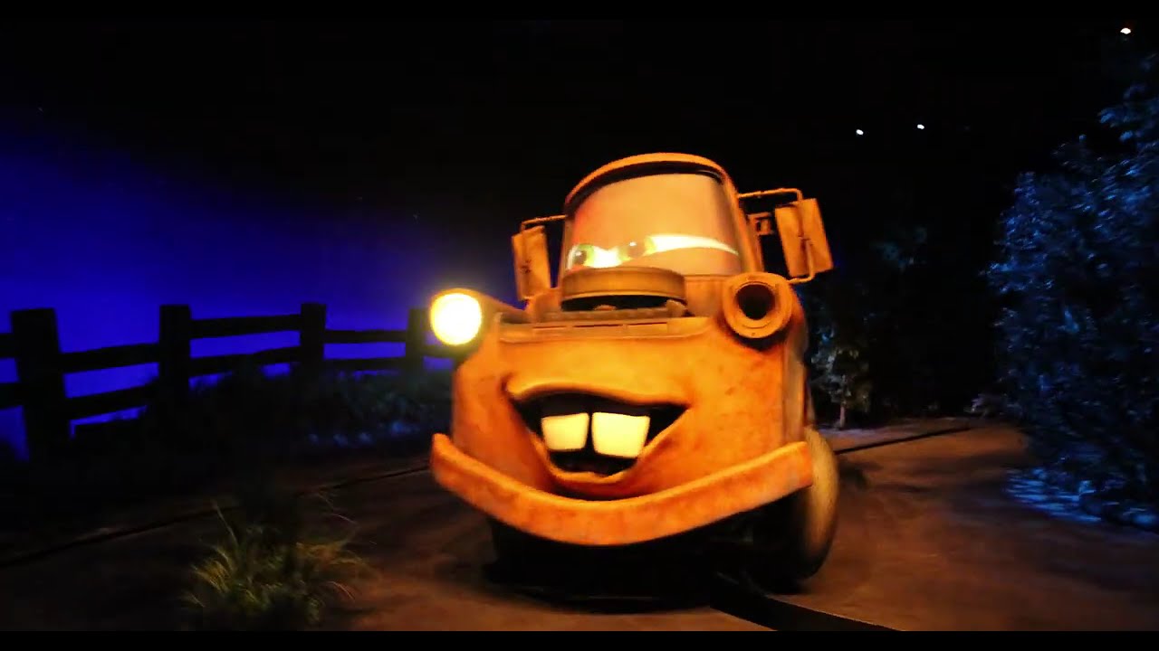 [4K] Radiator Springs Racers Nighttime : 2014 POV   Disney California Adventure Park