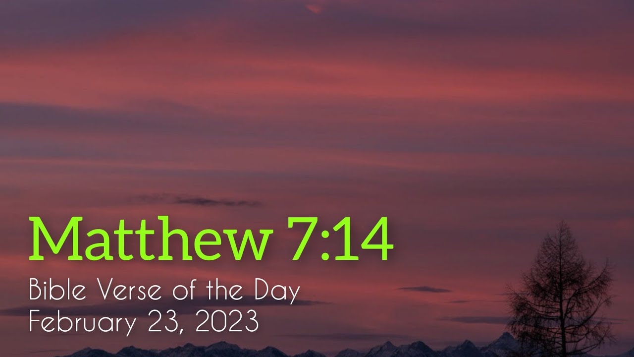 BIBLE VERSE OF THE DAY - February 23, 2023 | night prayer | Your Daily Dose of God's Word.
