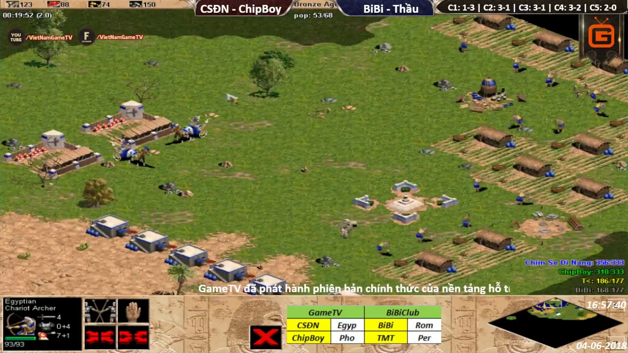 AOE | 2vs2 Random | Chim Sẻ Đi Nắng - ChipBoy vs BiBi - Tiểu M&agrave;n Thầu  | Ng&agrave;y 04-06-2018