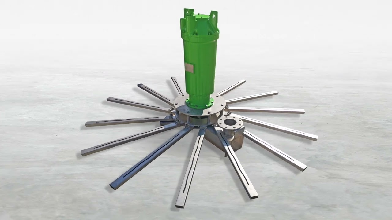 ATB-HBA – Self-priming submersible aerator in operation