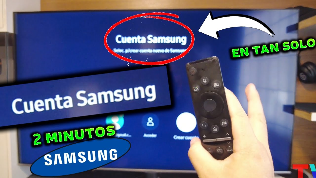Como Crear Una Cuenta de SAMSUNG en Smart TV! (en menos de 2 MINUTOS!)