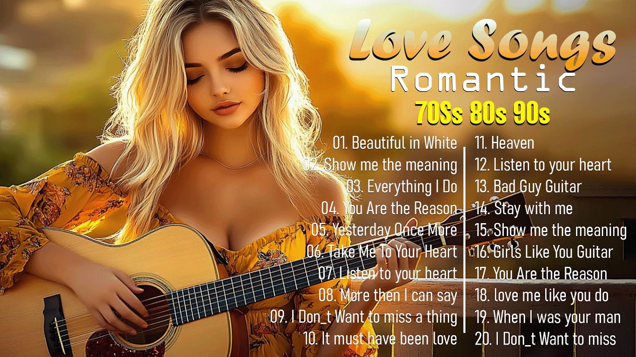 Top 100 Best Love Guitar Songs ❤️🎸 Beautiful & Soothing Melodies off all time