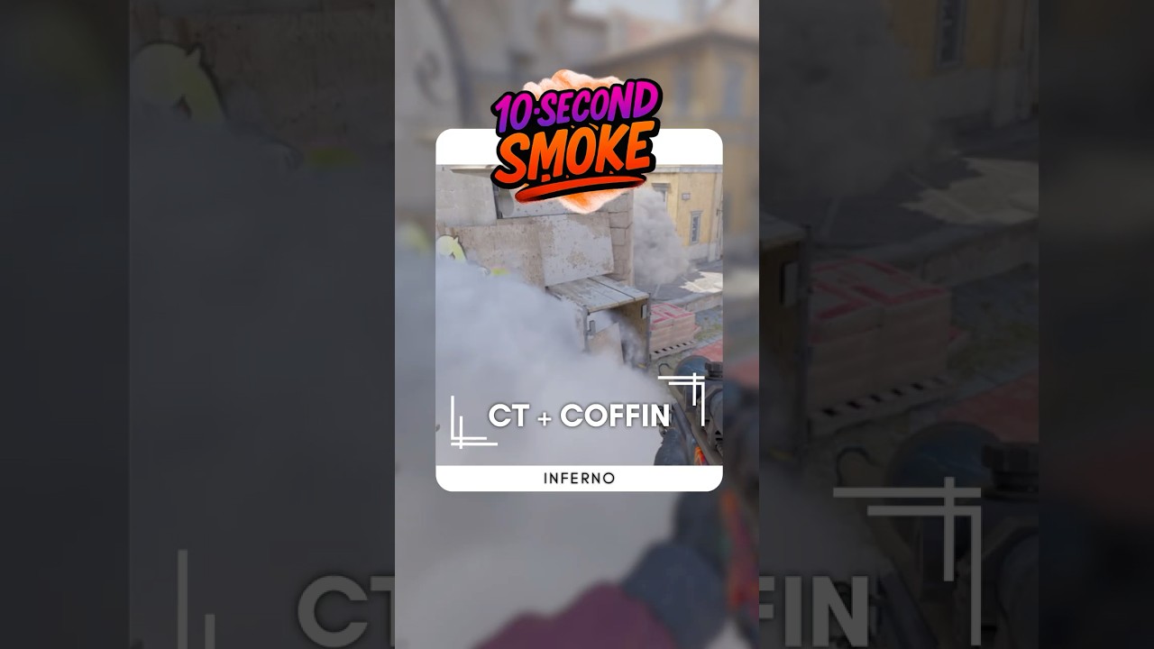 Inferno CT (Boost) + Coffin Smokes | 10-Second Smokes | CS2 Utility Guide