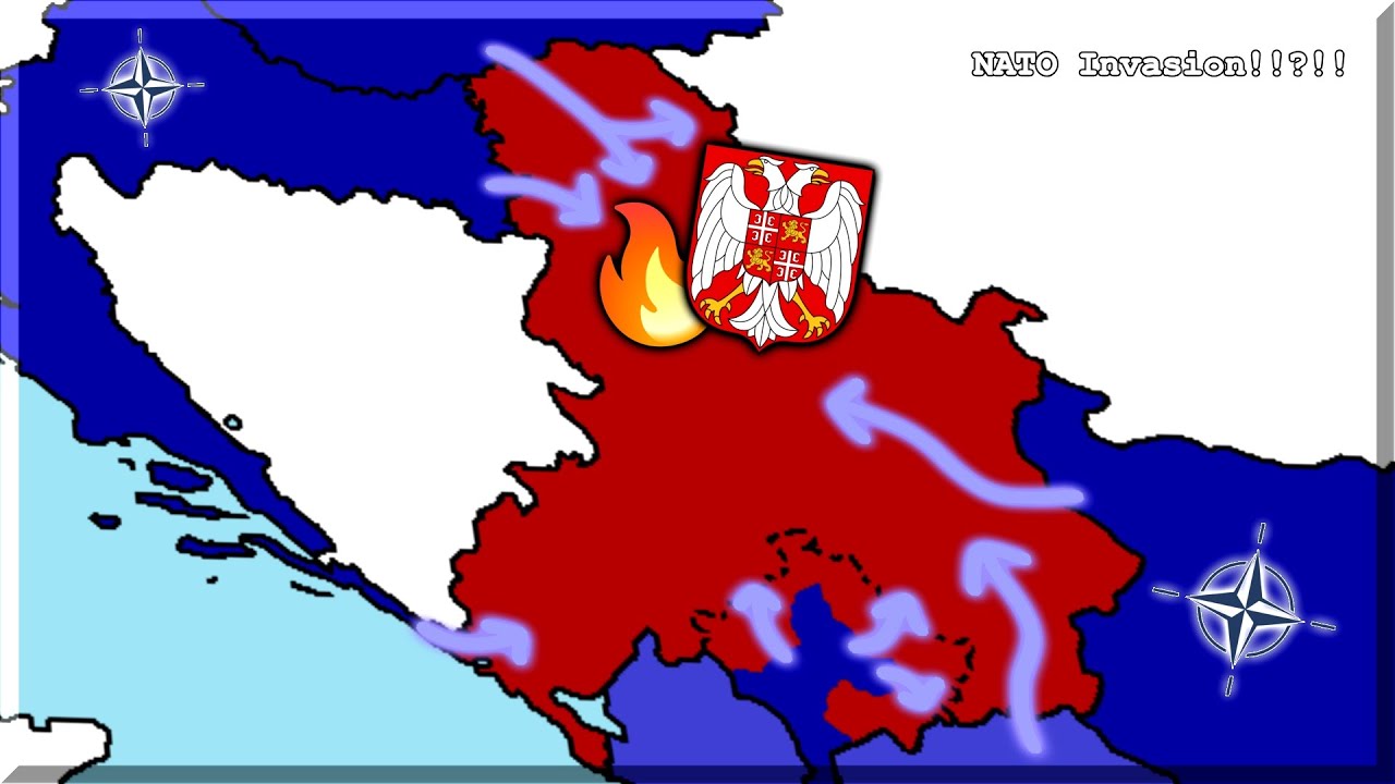 What If NATO Invaded Serbia And Montenegro During The Yugoslav Wars? - Presented On a Map!