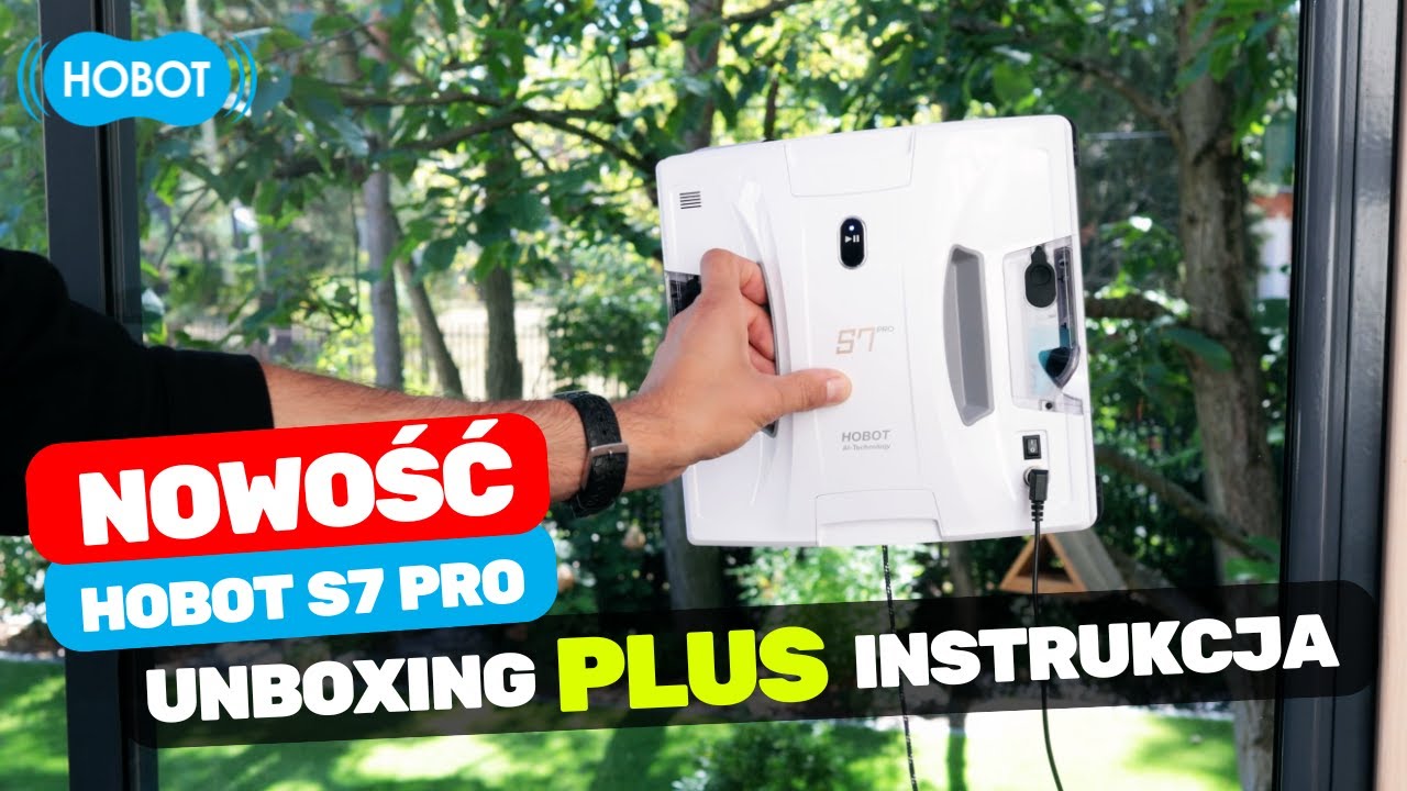 Instrukcja obsługi i unboxing Hobot S7 Pro :Największy robot do mycia okien z ruchomymi ściereczkami
