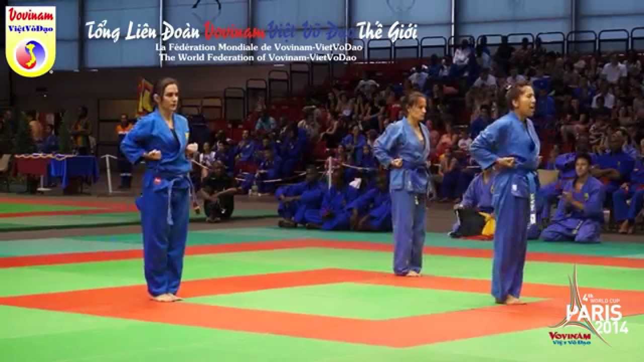 Final Thap Tu Quyen Synchronisé - World Cup Vovinam Viet Vo Dao Paris 2014
