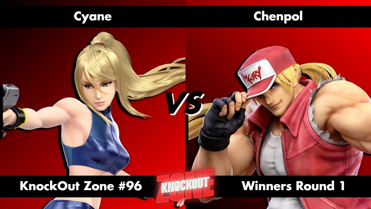 KnockOut Zone #96 - SSBU Winners Round 1 - Cyane (Zero Suit Samus) vs Chenpol (Terry)