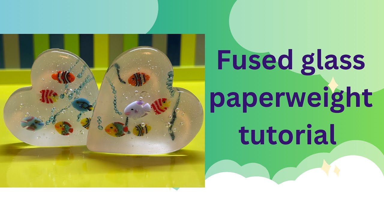 Fused glass aquarium paperweight tutorial
