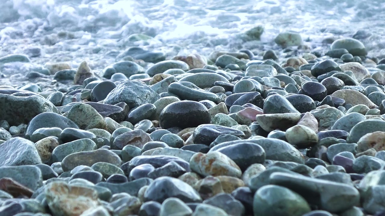 거제도 몽돌해변 파도소리, 몽돌소리(자갈구르는소리),Pebble beach