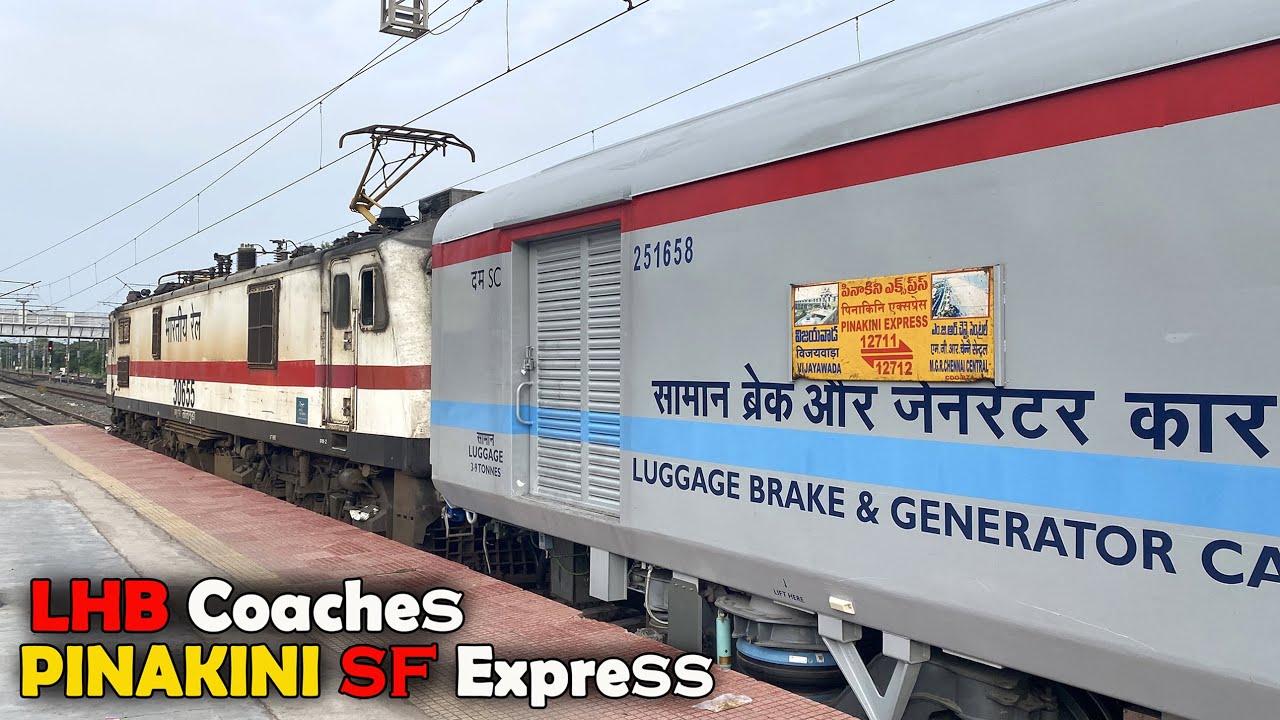 1st LHB Run of PINAKINI Super Fast Express | Brand NEW 25 Made LHB Coaches | Indian Railways