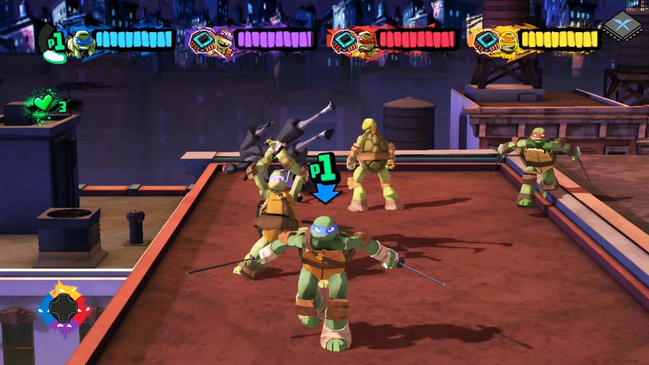 Xenia Xbox 360 Emulator - Nickelodeon Teenage Mutant Ninja Turtles Ingame / Gameplay! (39c3f72c)