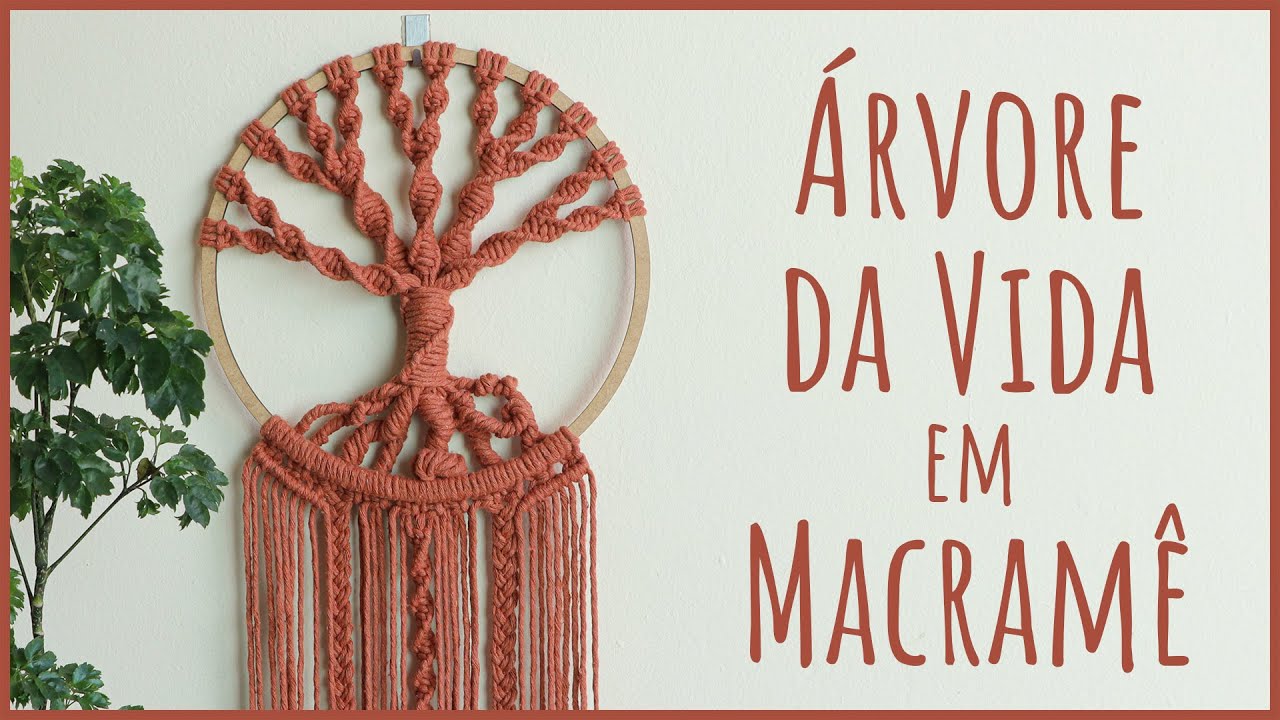 🌳 Árvore da Vida em Macramê – Tutorial Passo a Passo com Nós Básicos!