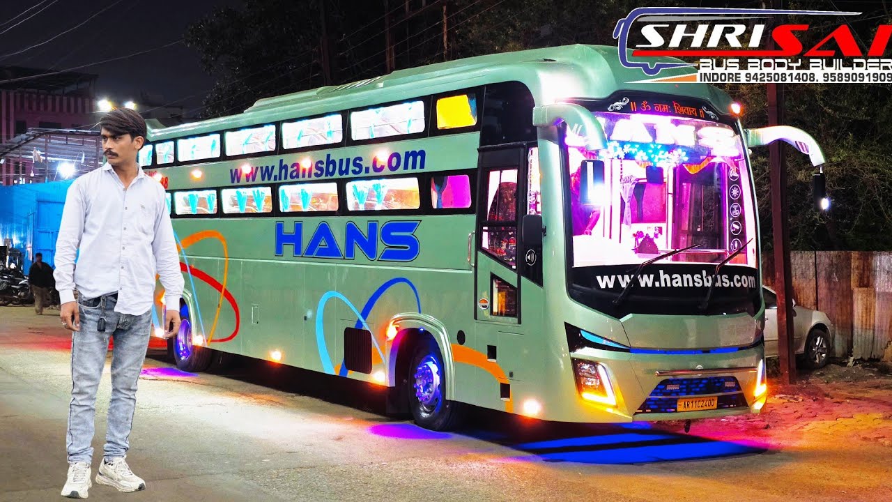 Shri Sai Bus Body Builders Indore Made by hans travels indore 
