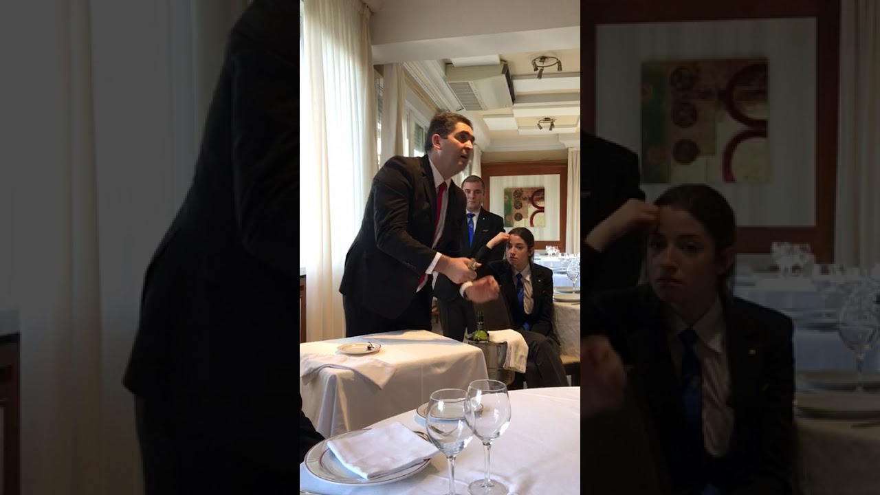 Servicio vino blanco