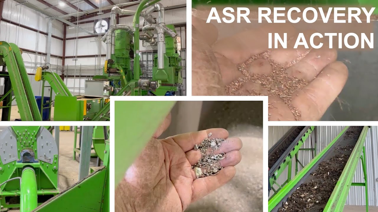 ASR Recovery in Action: Car Fluff Cleaned, Metals Claimed